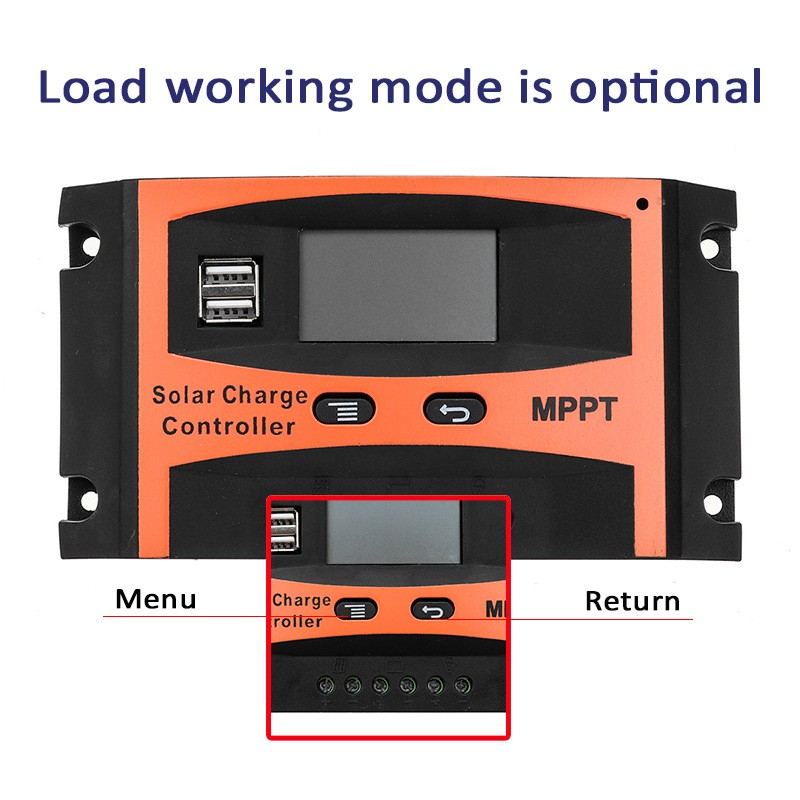 30A40A50A60A太阳能控制器12V/24V识别MPPT太阳能控制器ebay图2