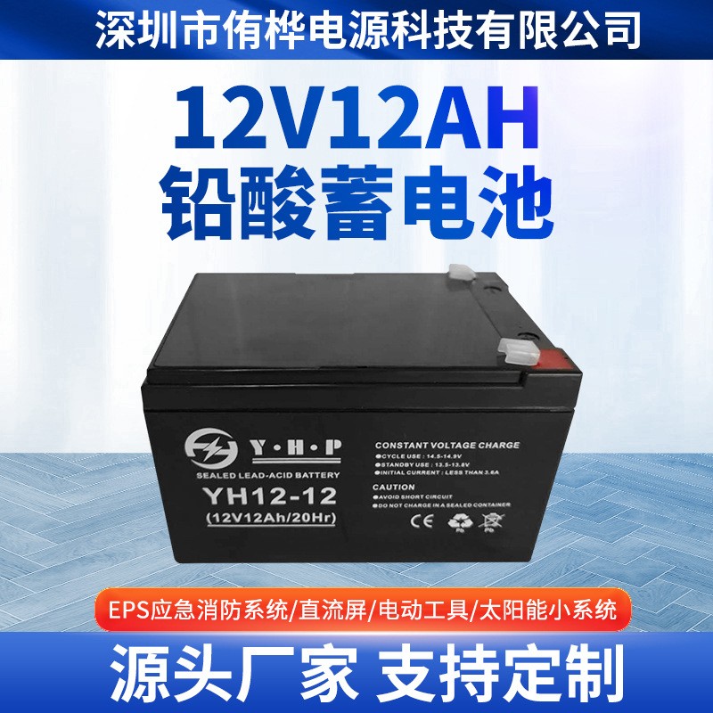 12v12ah蓄电池 铅酸蓄电池 免维护电源 医疗电动车 储能电瓶电源