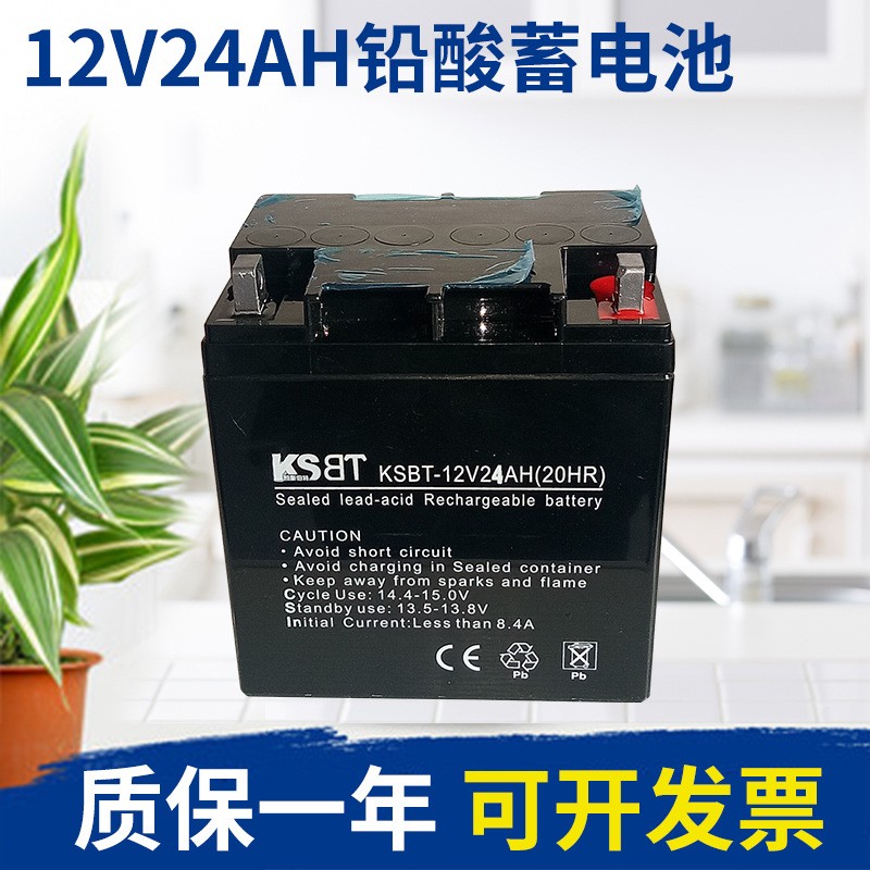 厂家定制太阳能胶体蓄电池12V24AH铅酸蓄电池阀控免维护路灯电瓶图1