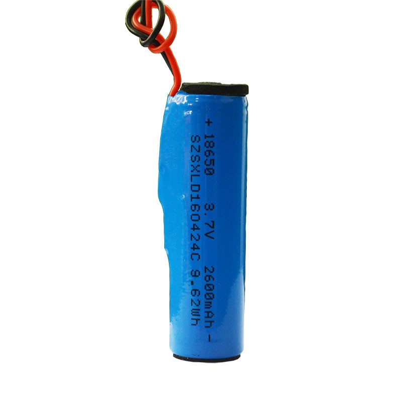 厂家供应3.7V 18650锂电池 2600mAh 精工板硅胶线2A充电 锂电组图5