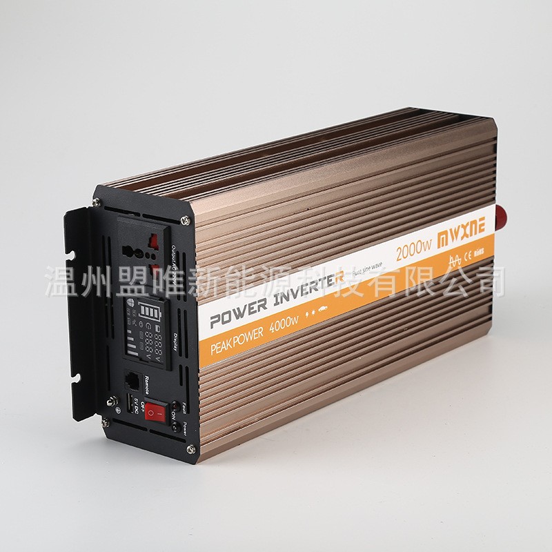 供应12V24V48V转110V220V纯正弦波家用车载工业2000W太阳能逆变器图3