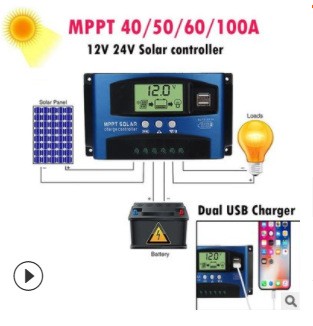 跨境30-100A太阳能控制器MPPT控制器图4