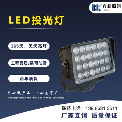 宾利照明LED投光灯户外防水城墙探照灯聚光投射灯广场公园射树灯