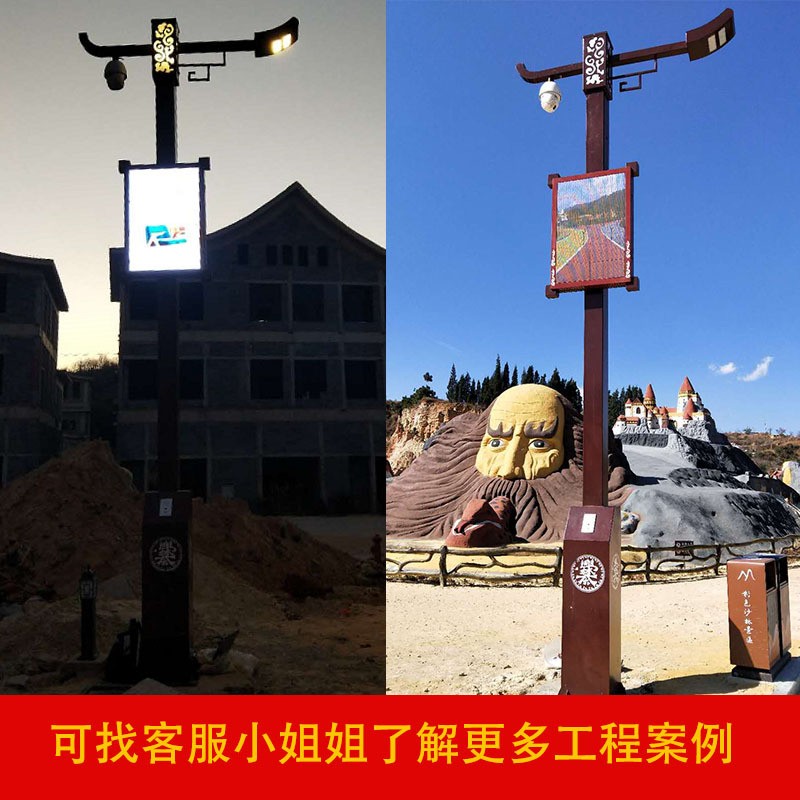 厂家直供LED智慧路灯杆 智能wifi路灯充电桩监控物联网广场道路灯图3