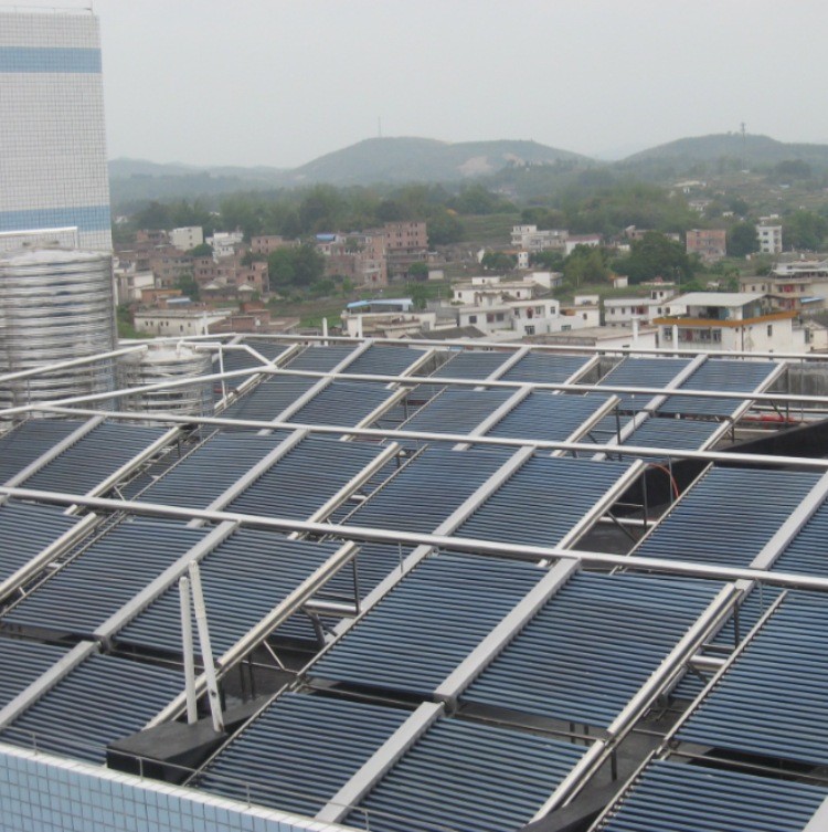 太阳能热水器 真空管太阳能热水系统 湖南热水工程 集热供热取暖图3