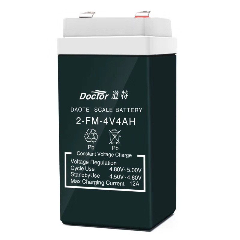 道特4V5AH电子秤电池计价称台秤专用铅酸蓄电池太阳能 板充电电瓶