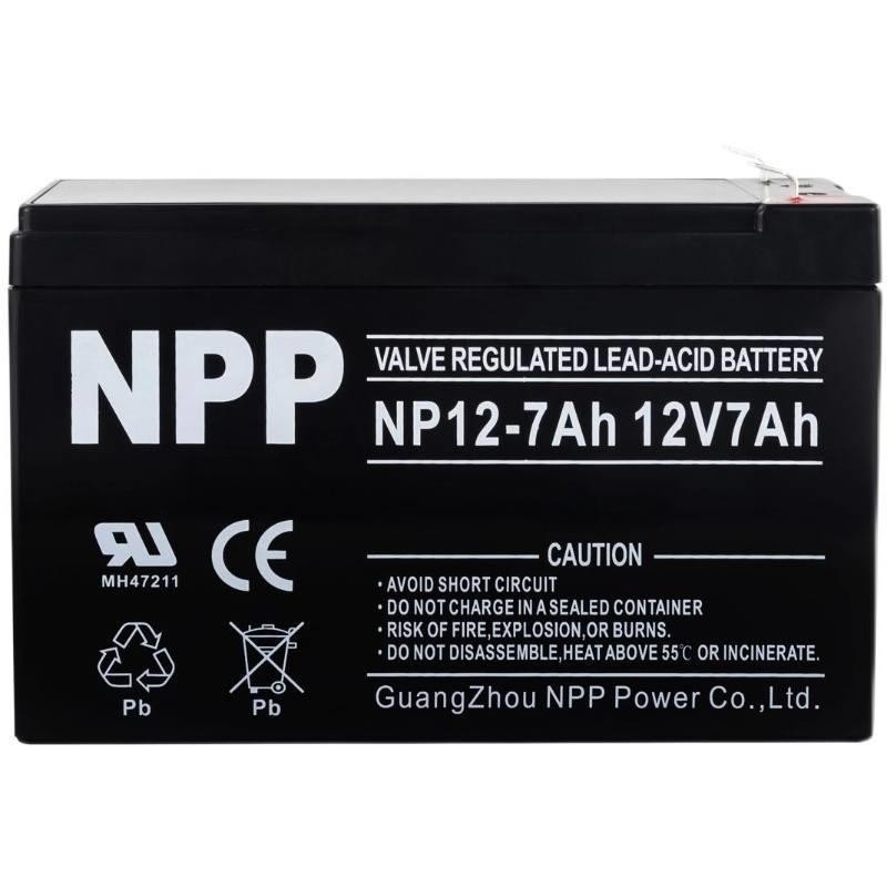 NPP/耐普蓄电池 NP12-7Ah/12V7AH地摊照明电梯 UPS免维护蓄电池图3