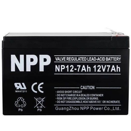 NPP/耐普蓄电池 NP12-7Ah/12V7AH地摊照明电梯 UPS免维护蓄电池图5