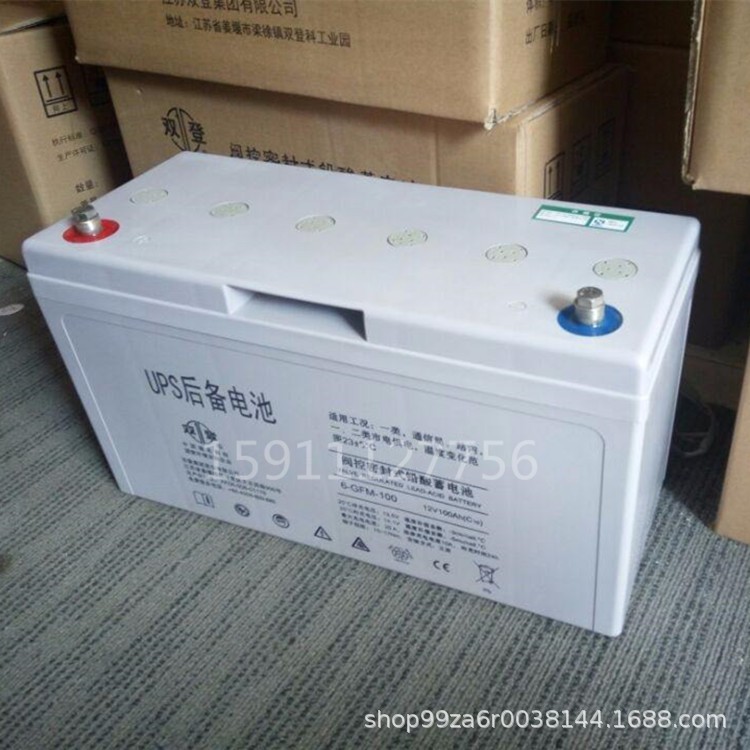 双登蓄电池6-GFM-100免维护12V100AH UPS/EPS/直流屏电源应急电瓶图3