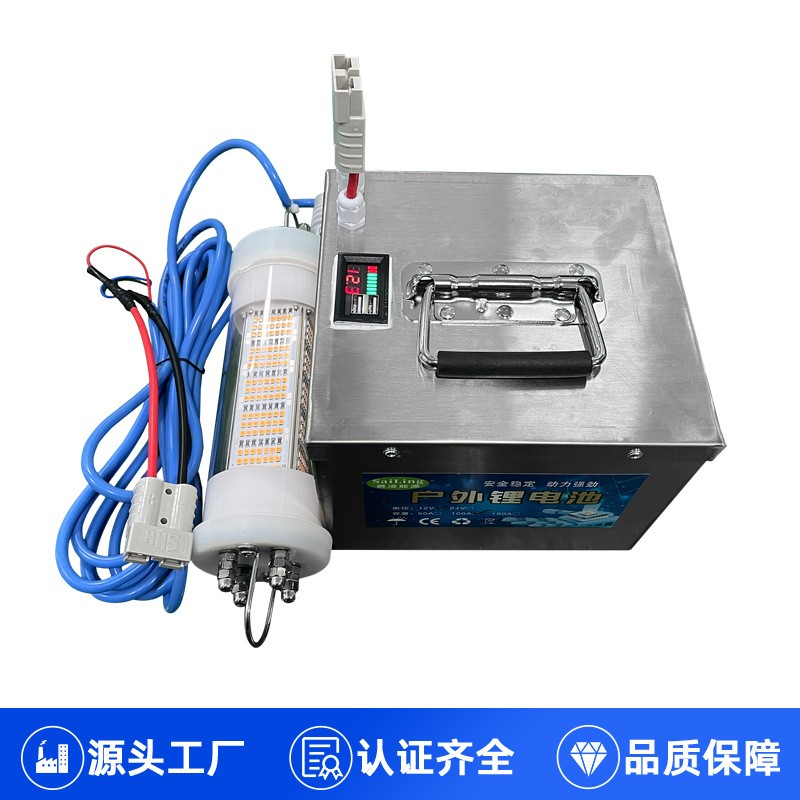 照明户外电源 诱鱼灯锂电池 便携式储能锂电池 12V 100A动力电池图3