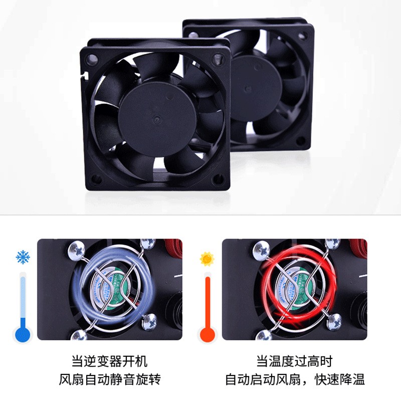 1200W正弦波逆变器12V24V转220V电动车摆摊太阳能inverter图4