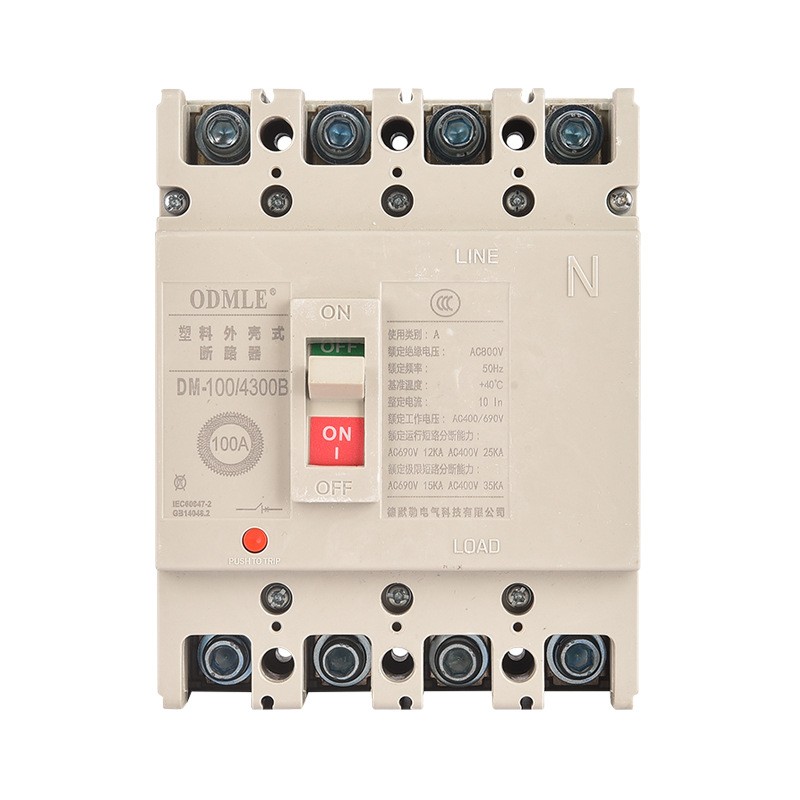 厂家直供DM100塑壳断路器3P低压交流断路器AC800V图5