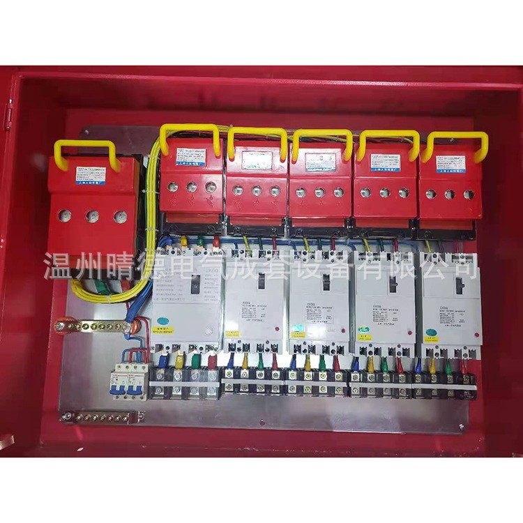 户外工地二级配电箱一级柜临时冷轧板铁箱防雨配电柜JXF开关箱子图3