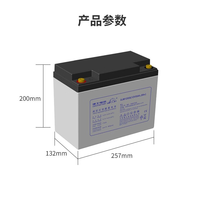 LEOCH理士大容量12V阀控式铅酸蓄电池DJM12100S适 用于UPS电源机房图5