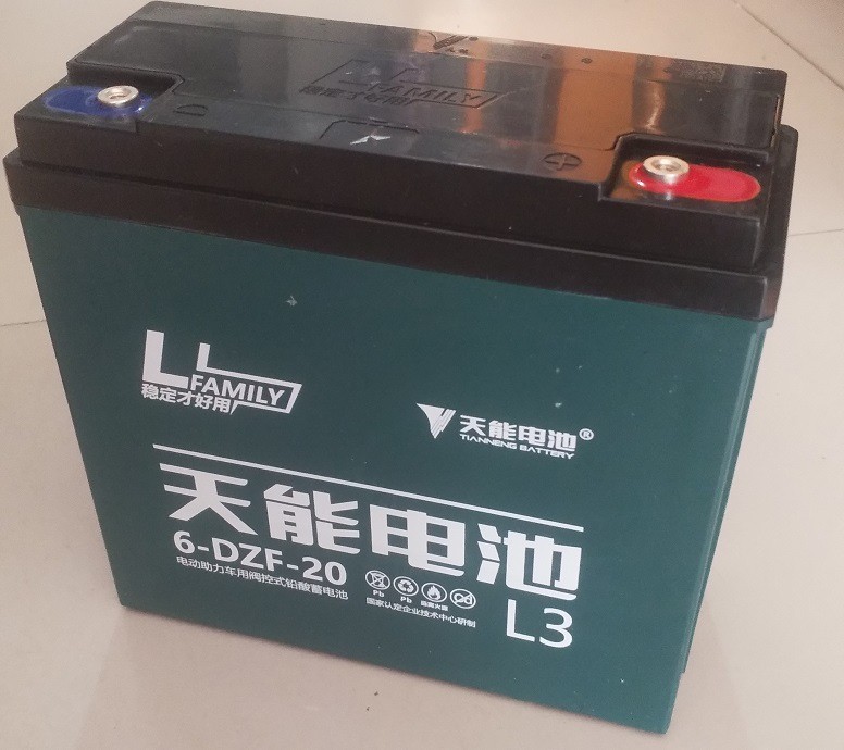 浙江天能电池48V20AH电动车电池6-DZM/F-20AH铅酸蓄电池12V20AH