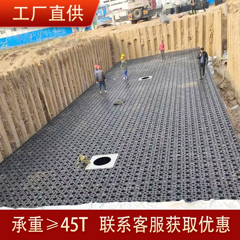 雨水收集系统pp模块定制回用塑料蓄水模块调蓄池设计施工工厂直销图1