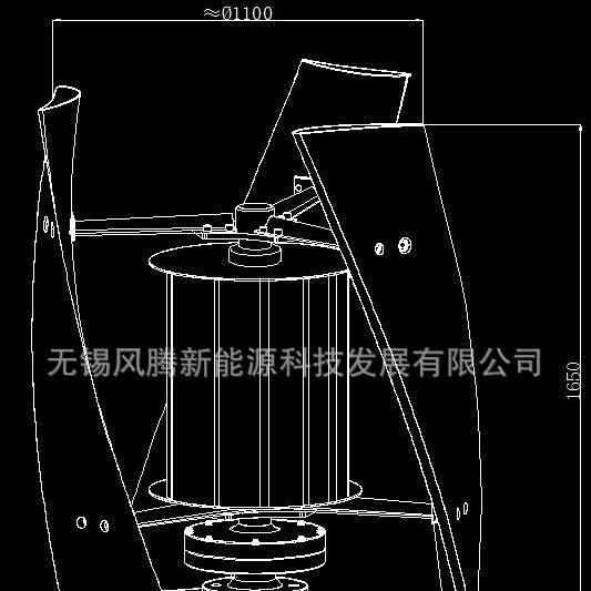 【风力涡轮机】1000W微风启动垂直竖轴磁悬浮盘式无铁芯发电机X9图4