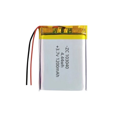 厂家批发103040聚合物锂电池3.7v 1200mAh 按摩仪补 水仪音响电池