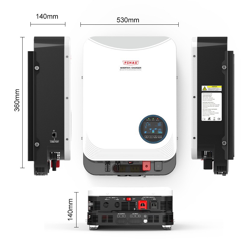 FCHAO兴力电家用48V转220V充电器MPPT光伏太阳能混合逆变器一体机图2